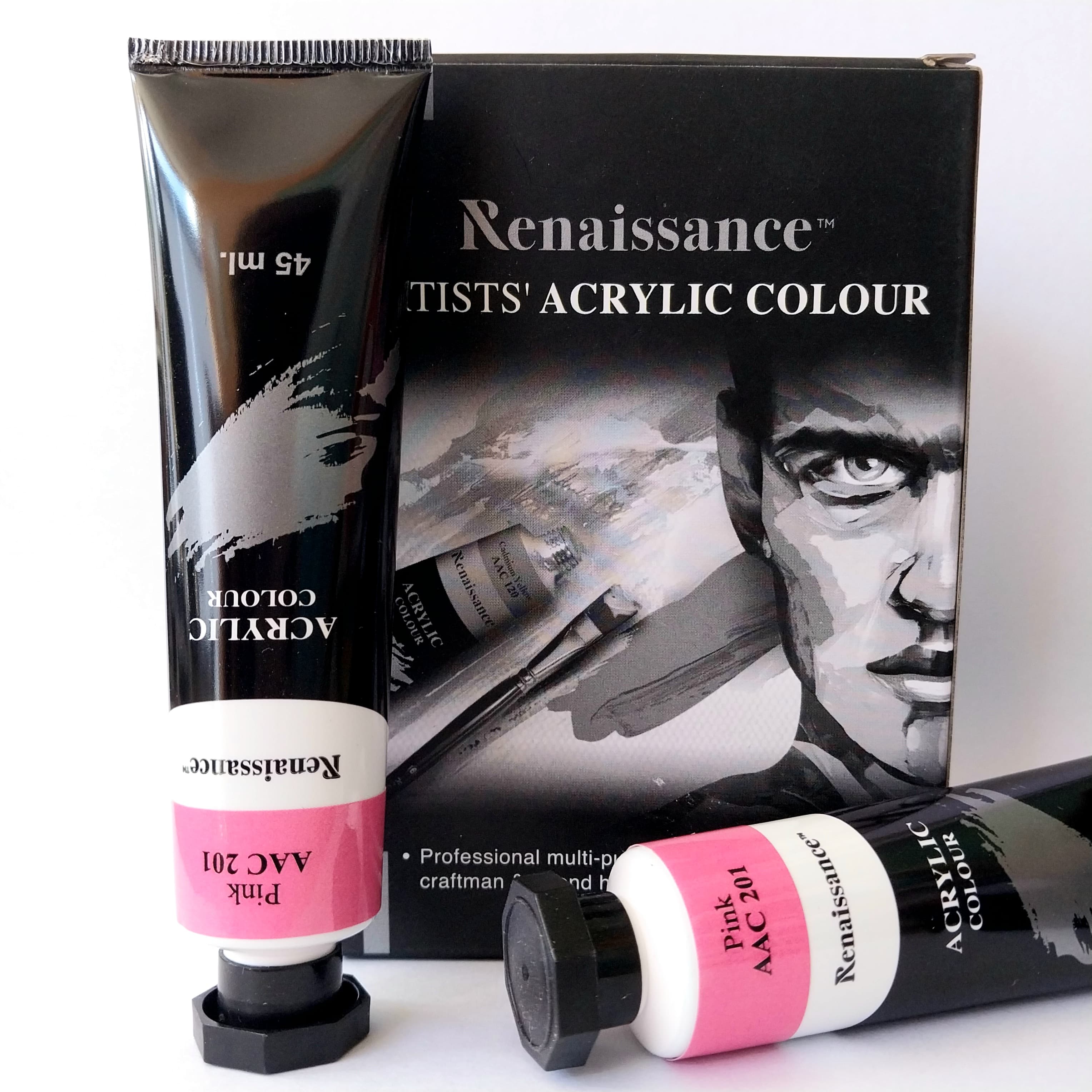Renaissance Artists Acrylic Colour 45ml Pink AAC 201