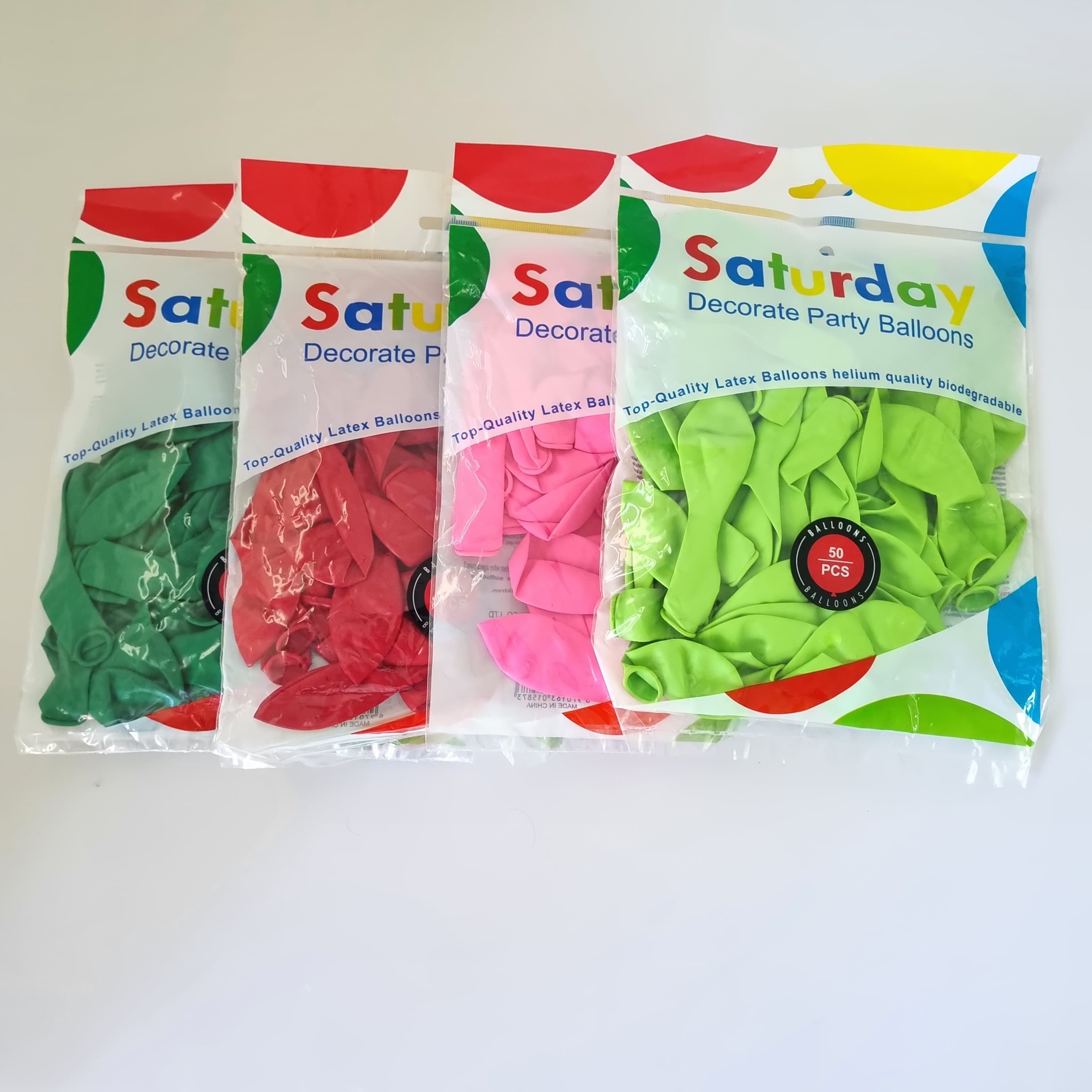 Balloon Pack Saturday Decorate Party Balloons 50Pcs No. YF-1587