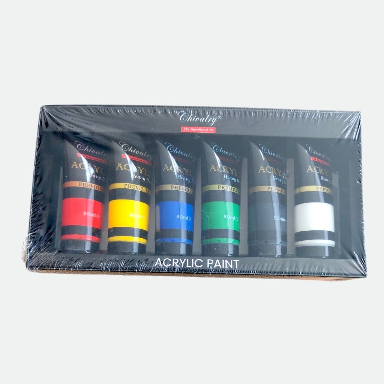 Chivalry Acrylic Heavy Body Premium Paint Tubes, 6pcs x 50ml, No. A-506